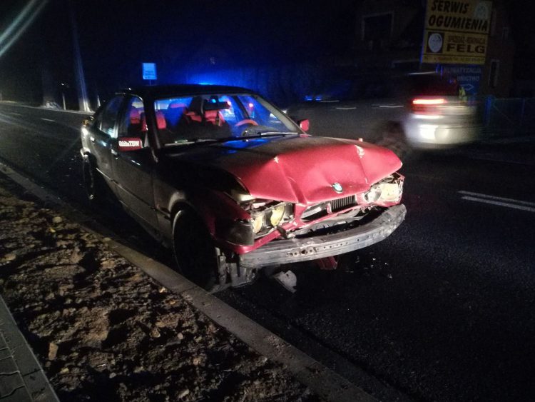 Wypadek na ulicy Tadeusza Kościuszki w Kętach