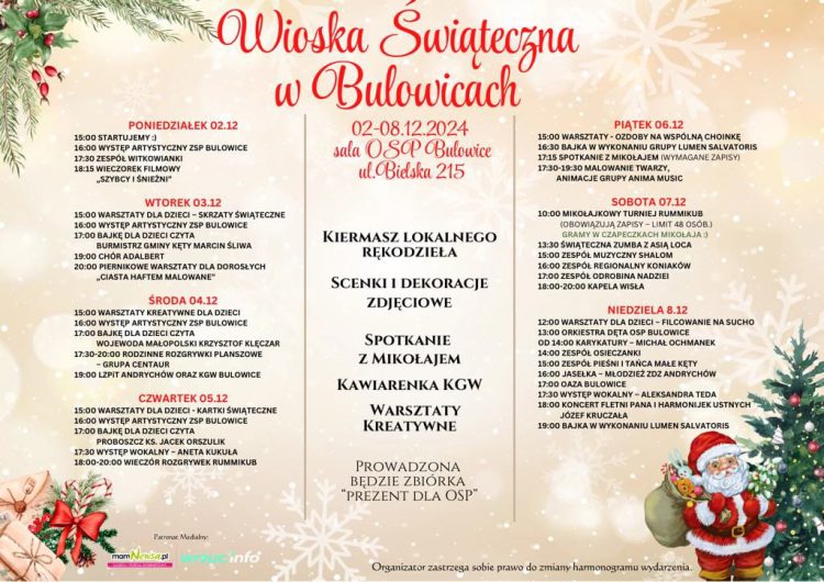 Magia Świąt w Bulowicach – Spotkanie z Rękodziełem i Tradycją!