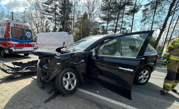 Kolizja w Kętach: Nietrzeźwy kierowca zderzył się z ciężarówką