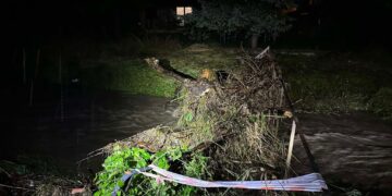 Awaria energetyczna i wysokie stany wód – trudna noc w Gminie Kęty po ulewach