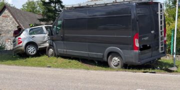 Podwójne zdarzenia drogowe w Gminie Kęty – wypadki w Kętach i Witkowicach sparaliżowały ruch