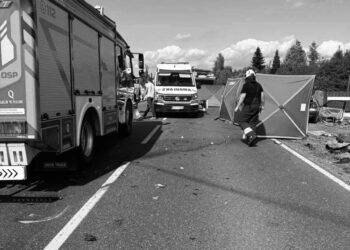 Tragiczny wypadek na drodze wojewódzkiej – utrudnienia trwały kilka godzin