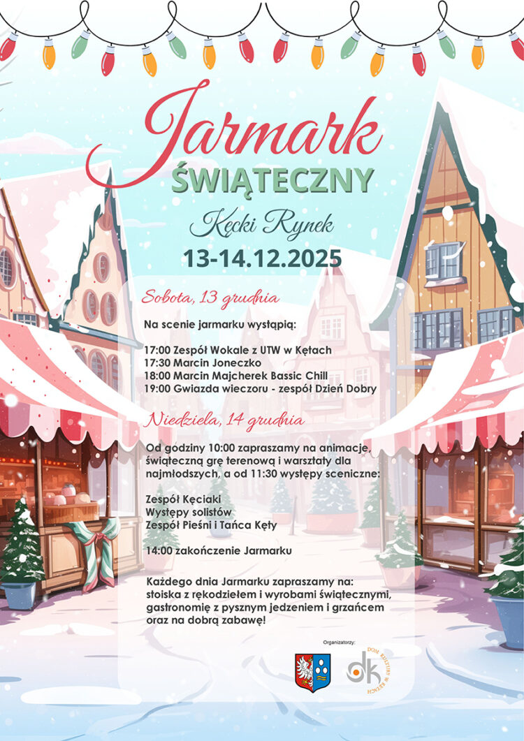 Świąteczna magia na Rynku. Jarmark Bożonarodzeniowy w Kętach już w grudniu
